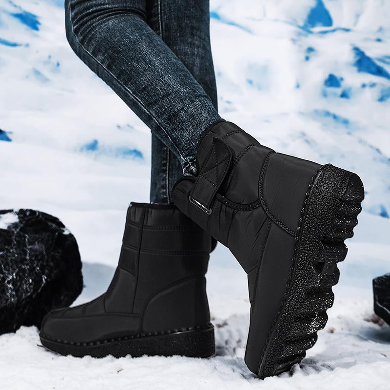 TUINANLE Women's Warm Cotton Shoes Nylon Snow Boots Winter Ankle Boots Non-slip Short Boots
