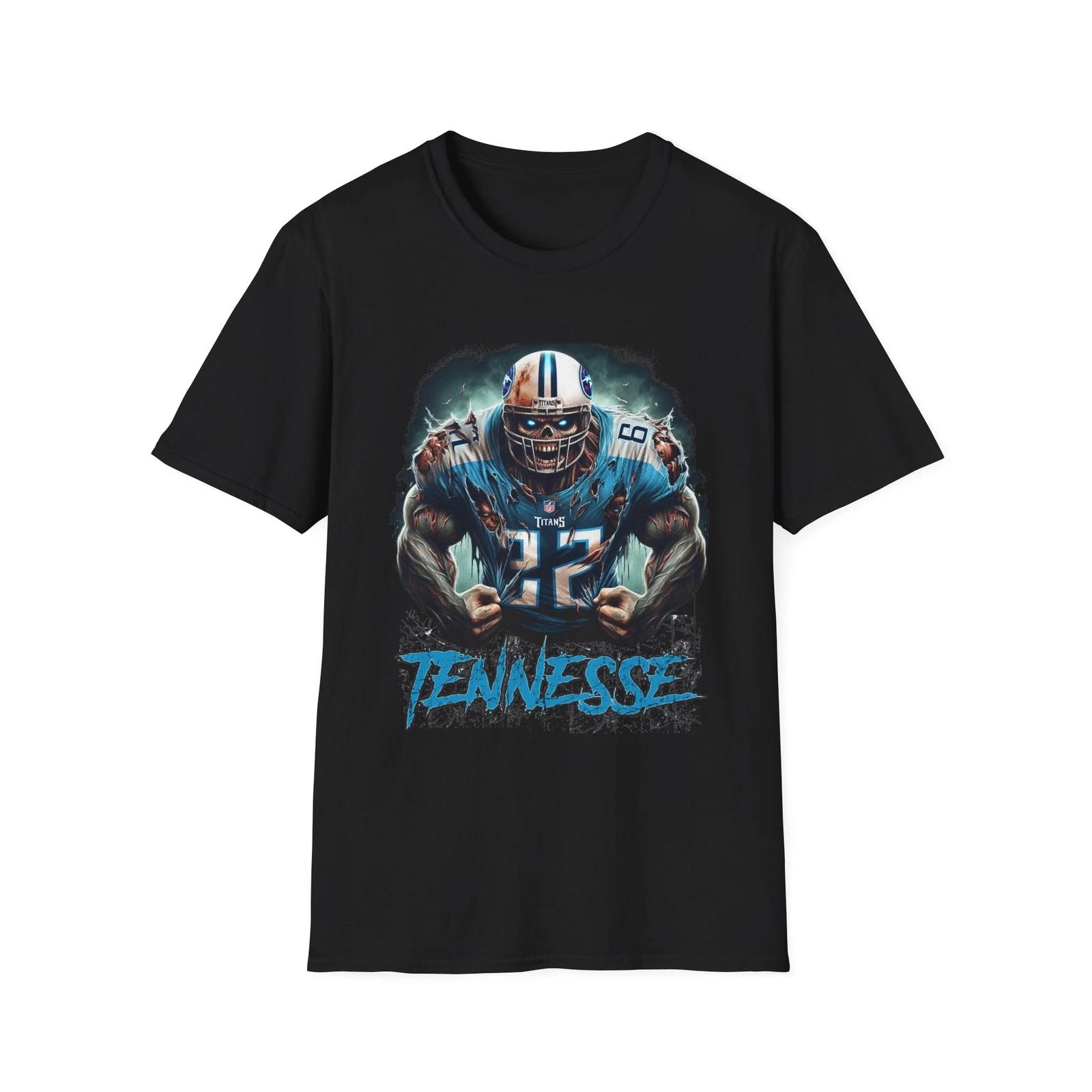 Tennessee Titans Horror Mash Up T-Shirt - Spooky NFL Fan Apparel XXL