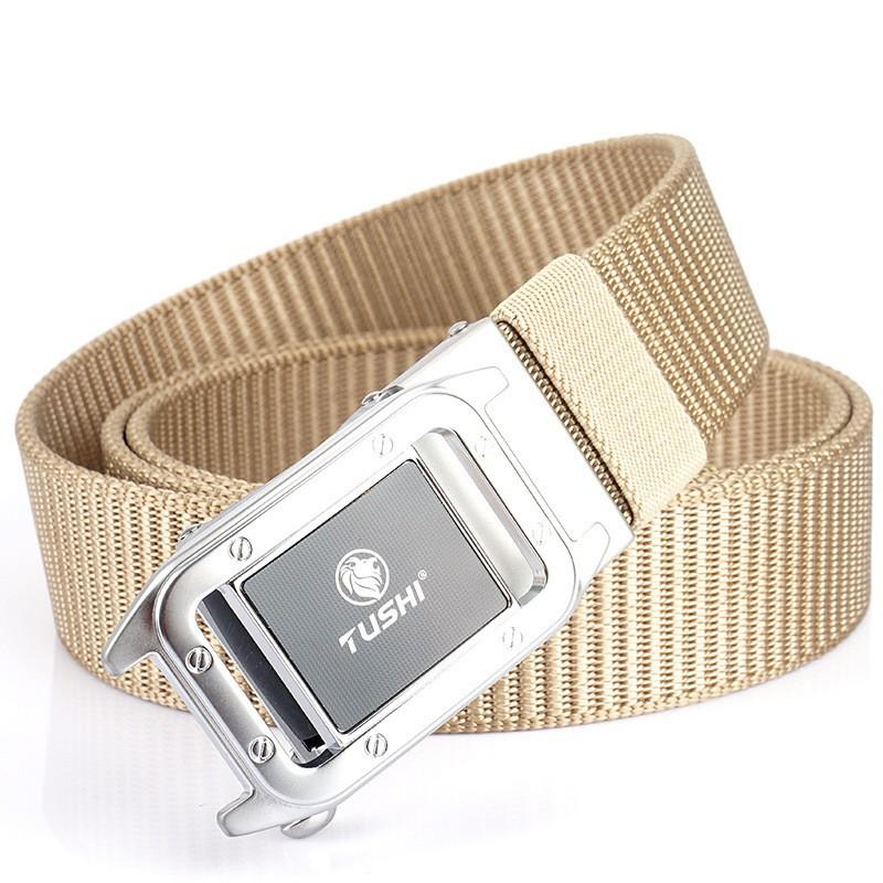 Fashionable All-matching Automatic Men's Belt Outdoor Quick-drying Nylon Casual Canvas
