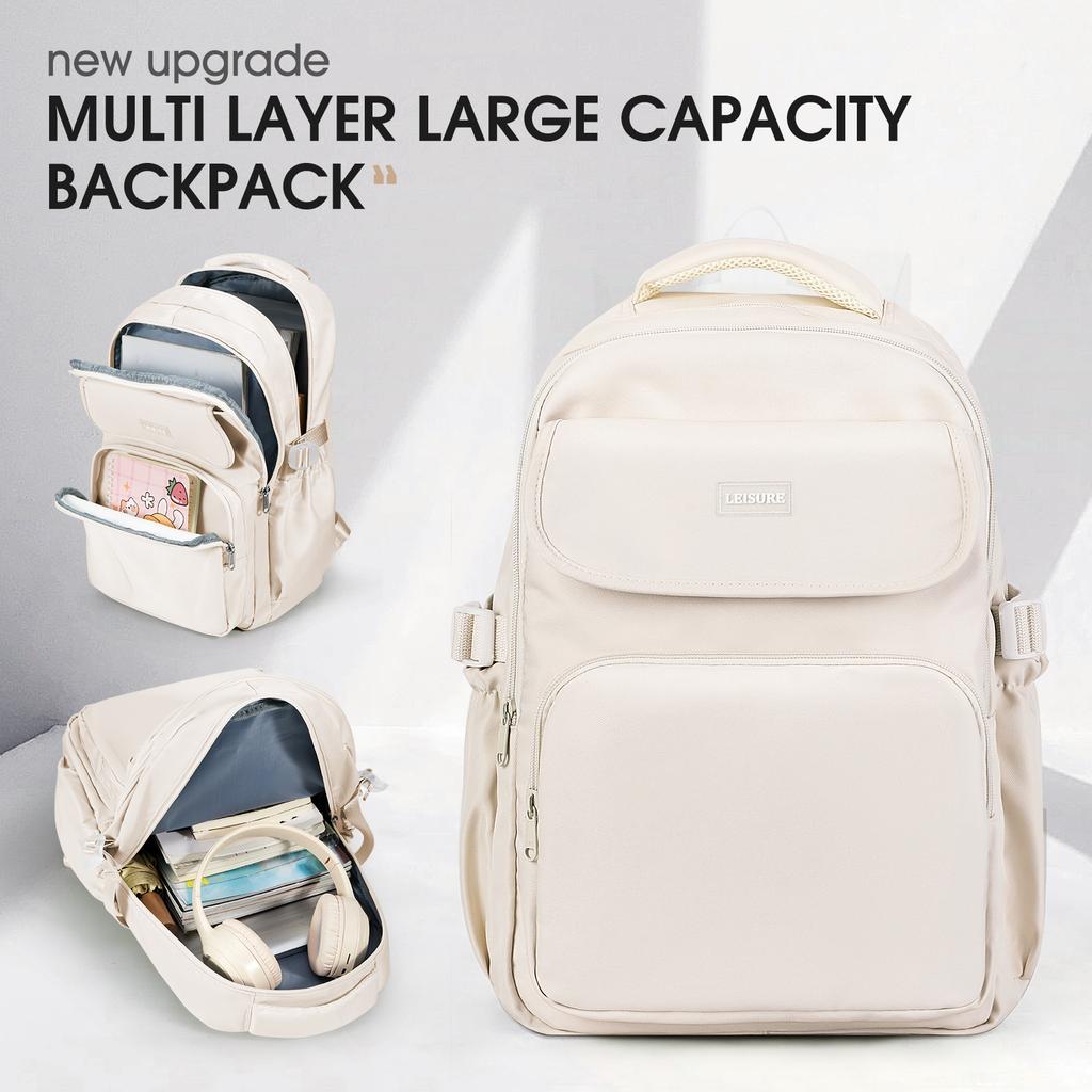 Large Capacity Backpack, Student Schoolbag, Laptop Campus Backpack, Daily Commuter Backpack Multiple Pocket Fashionable Backpack