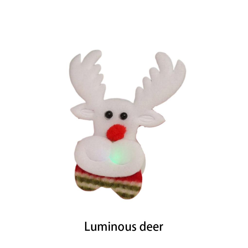 Spilla Luminosa Natalizia a Batteria Spilla Natalizia Decorazione per Feste Atmosfere Festività Capodanno Decorazione Abbigliamento