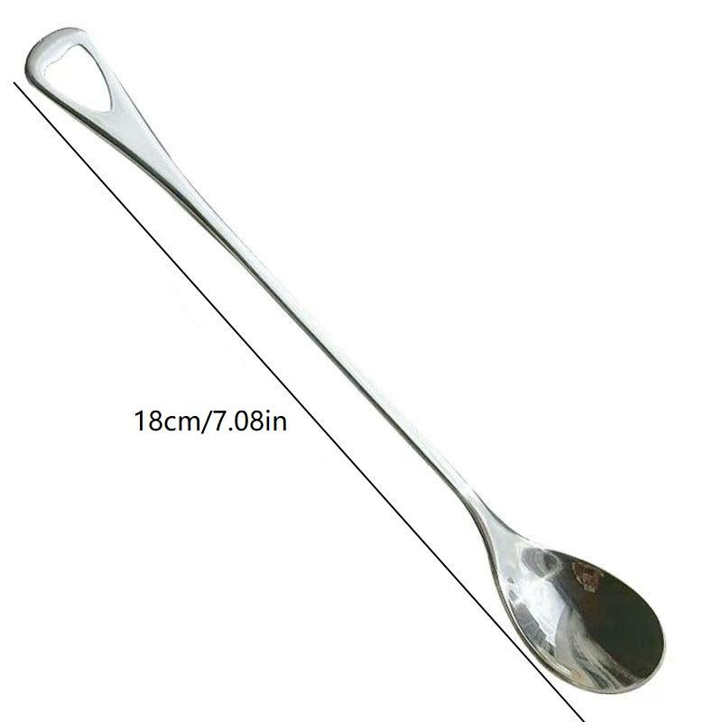 

2Pcs Stainless Steel Coffee Stirring Spoon Long Handle Ice Cream Dessert Tea Spoon For Picnic Drinkware Tableware Kitchen Supply