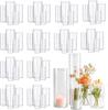 Cylindrical Glass Flower Vase for Wedding and Home Décor