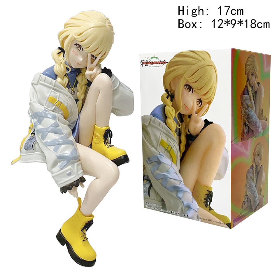 Anime School Idol Master Fujita Kiyomi 17cm Figure Kotone Fujita Cute And Beautiful Girl Figure Action Character Pvc Model Toys