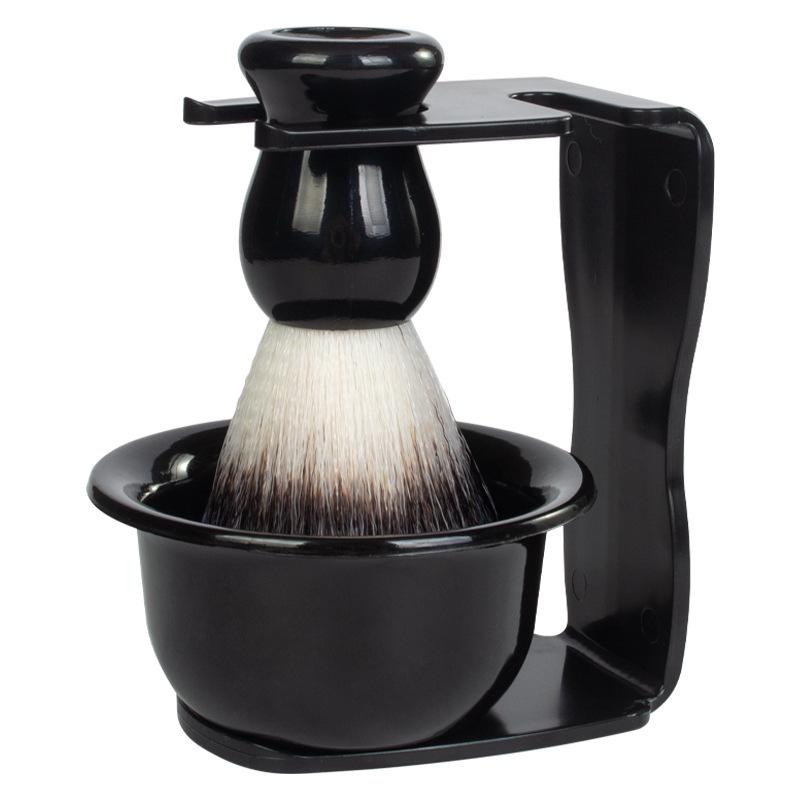 Men's Shaving Kit: Soft Bristle Brush, Soap Bowl, Razor Holder, Face Care Tool
