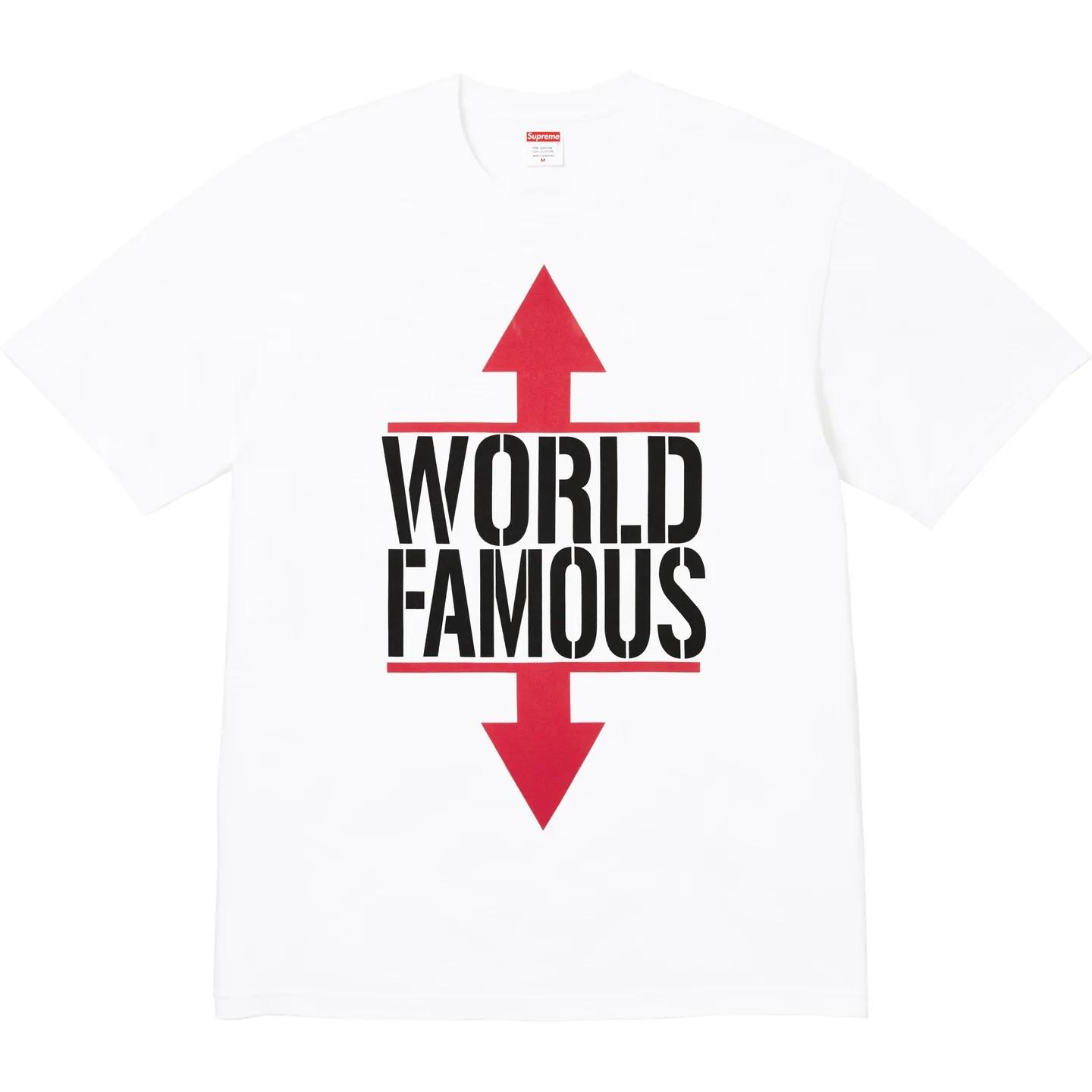 769976 Supreme World Famous Tee White L