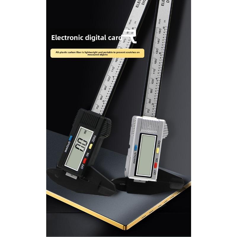 0-150MM Vernier Caliper Plastic Digital Caliper, Inch Metric Fraction Conversion, Large LCD Display Measurement Tool
