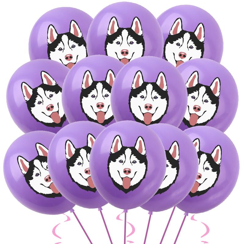 Cat Pet Dog Birthday Party Latex Balloons Cute Cartoon Kitten Print Balloons Supplies Meow Kitty Theme Balloons for Birthday