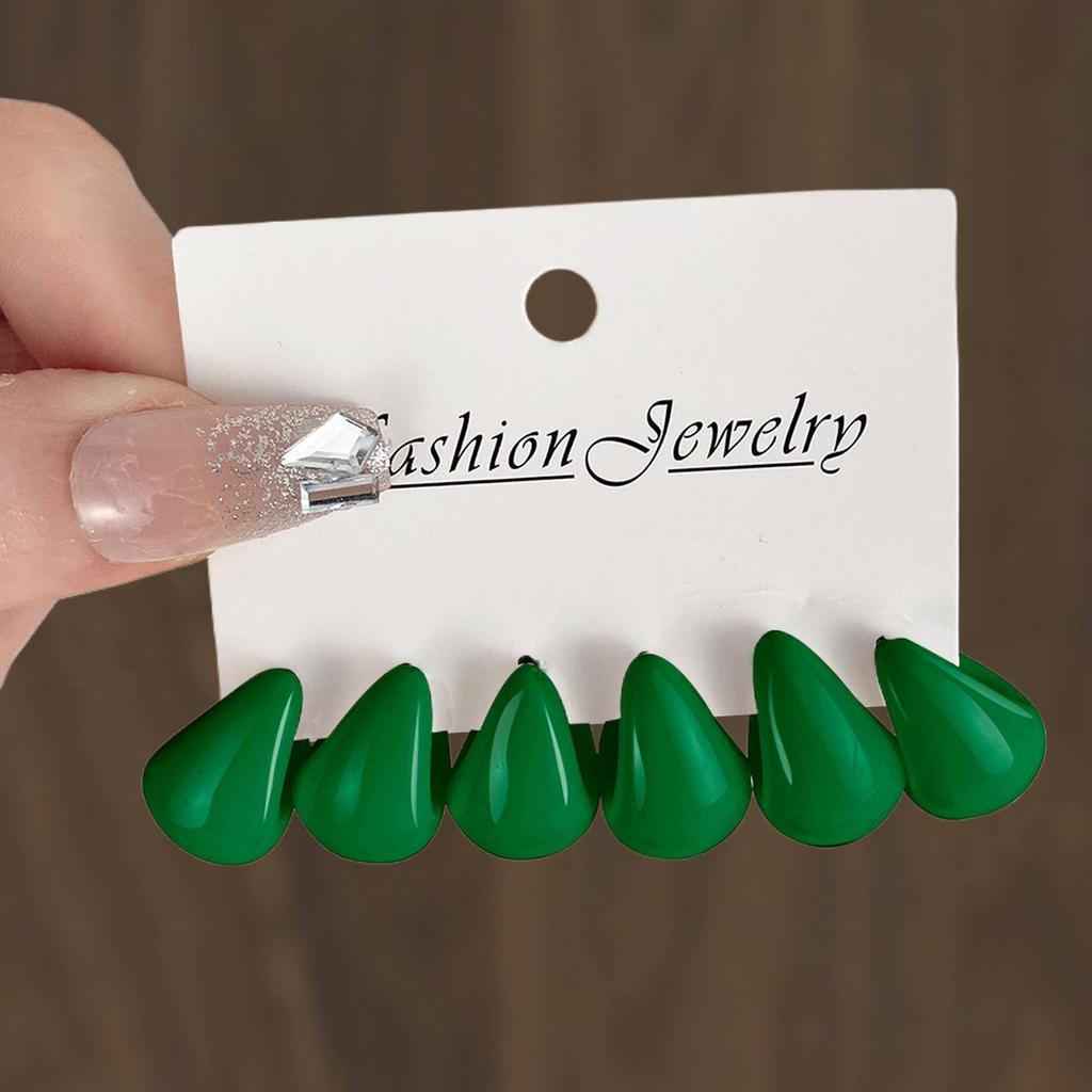 Mehrfarbige Wassertropfen-Ohrringe: Kühnes, Vielseitiges Design mit europäischem und amerikanischem Flair