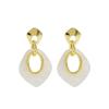Salircon Vintage Geometric Irregular Resin Drop Earrings Women Exaggerated Exquisite Retro Wedding Party Jewelry Ear Accessories