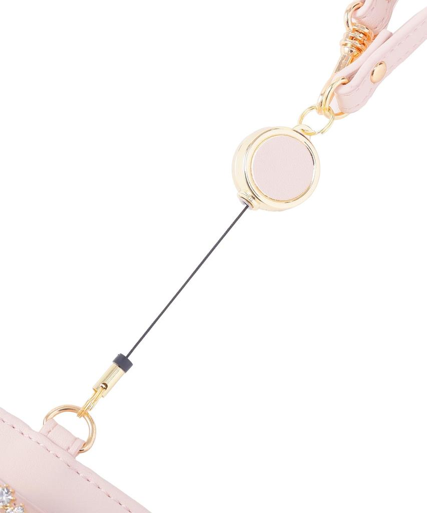 Maison de FLEUR de Retractable Bijou Ribbon Pass Size Pass Case 08001387300 (Maison Fleur) Case, Navy, F,