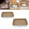 Cat Scratcher Bed Corrugated Paper Scratching Board Wear Resistant Rectangle Cardboard Pad