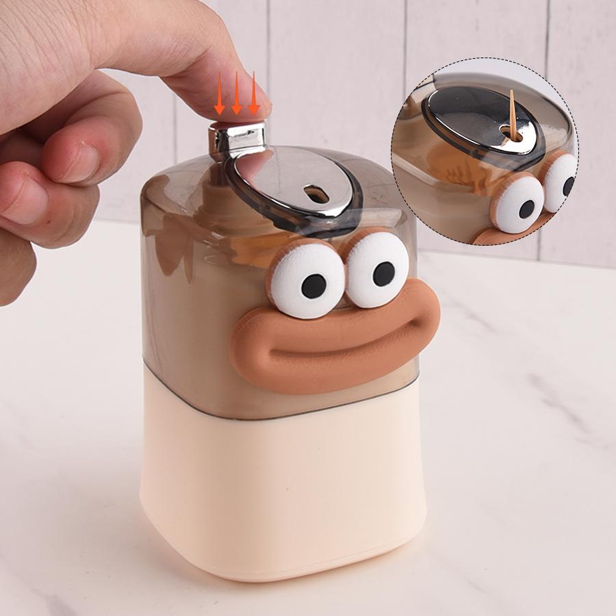 Originality Toothpick Holder Dispenser Pop-Up Automatic Thickening Toothpicks Container For Home Kitchen Restaurant