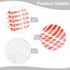 Ensure Safety and Style with Red Reflective Tape Sticker Set of 12