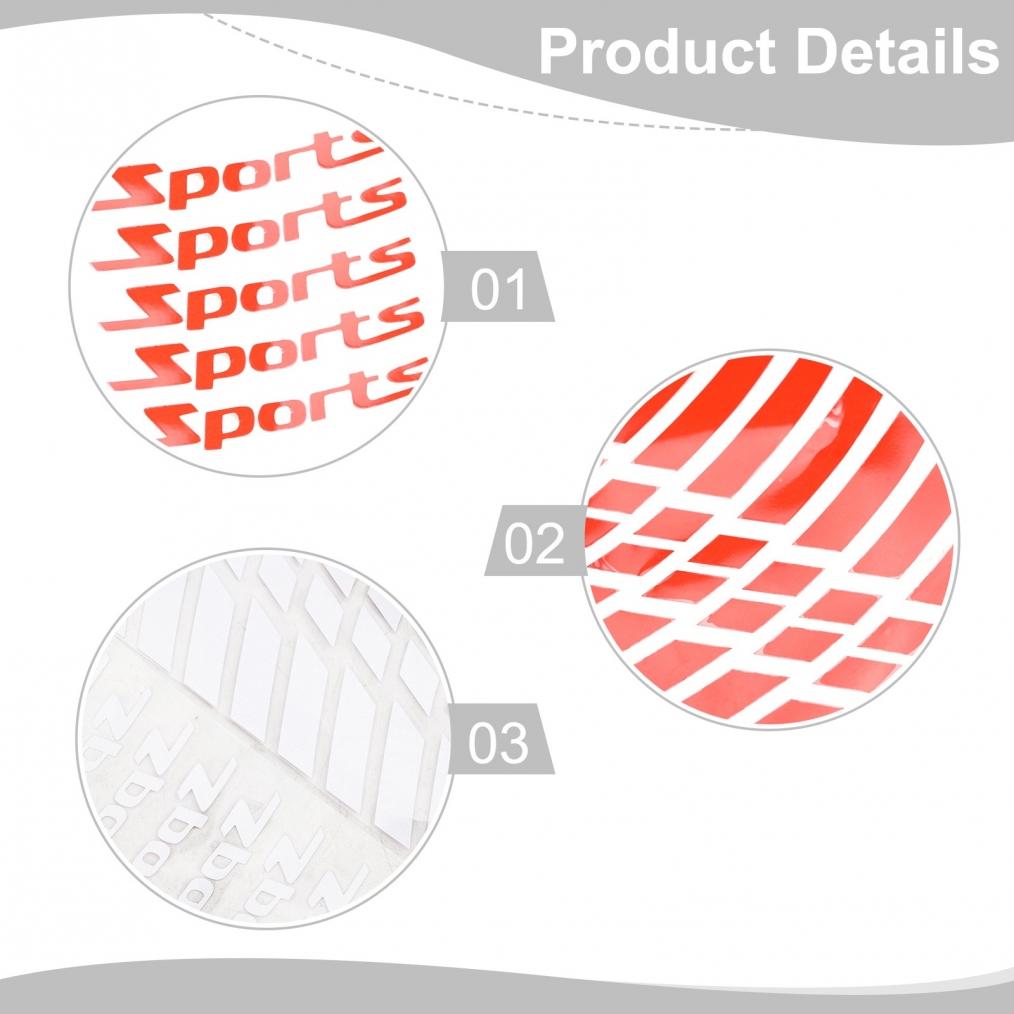 Ensure Safety and Style with Red Reflective Tape Sticker Set of 12