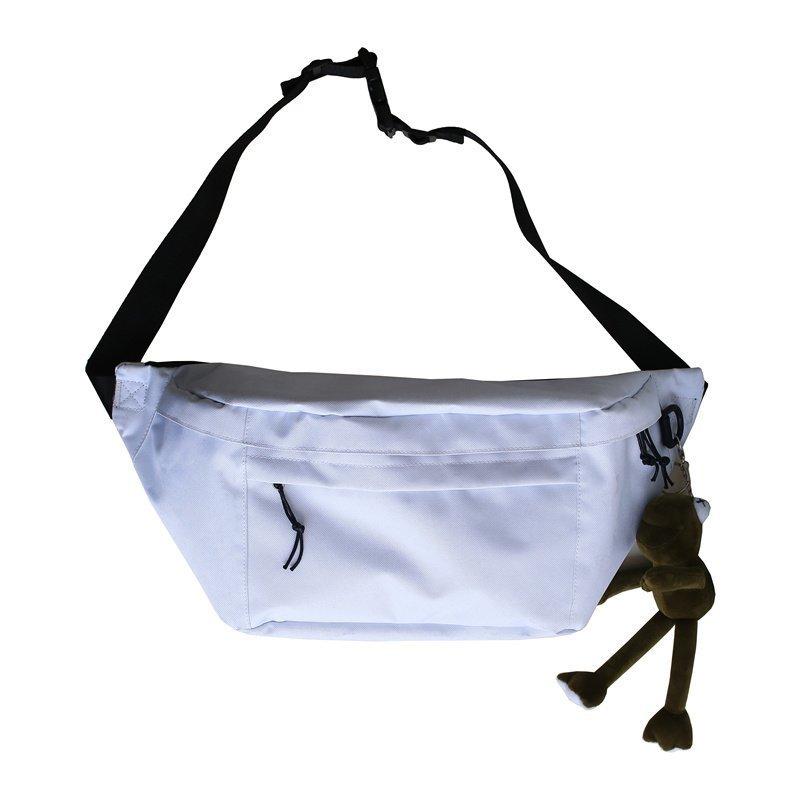 Canvas Shoulder Crossbody Bags Large Capacity Belt Waist Bags For Men Vintage Solid Handbags For Ladies Shopper Bags
