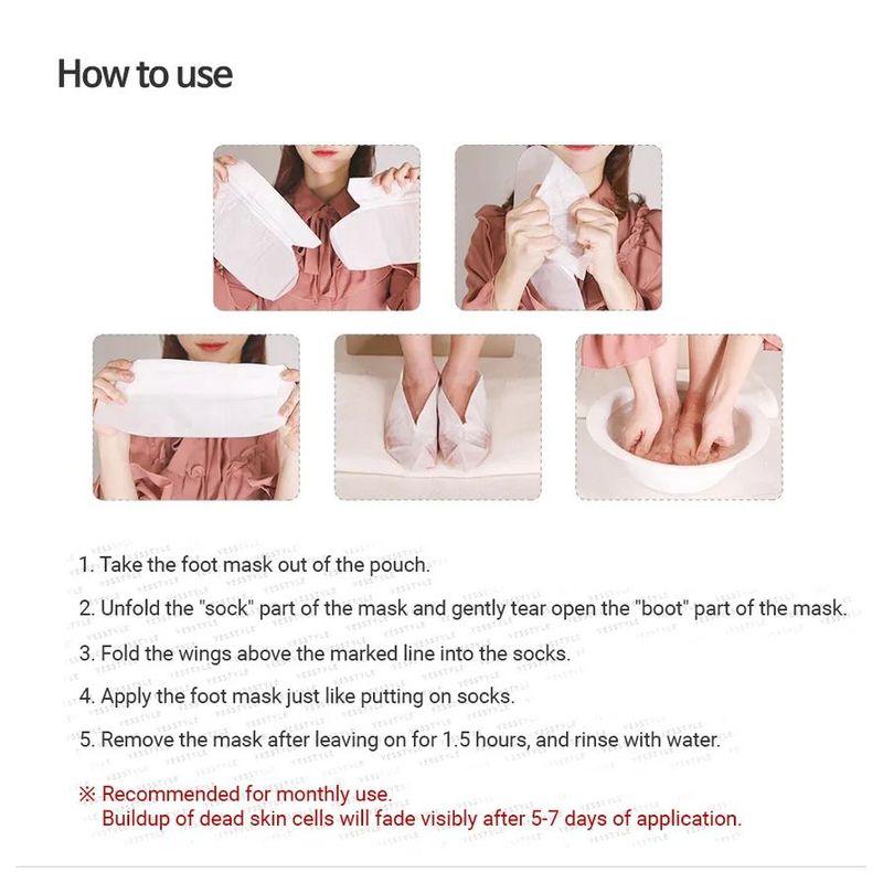 PUREDERM - Shiny & Soft Foot Peeling Mask (1 pair)