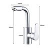 Stainless Steel Cold Water Faucet With Noise-Reducing Filter And Smooth Control For Kitchen Bathroom Basin Faucet