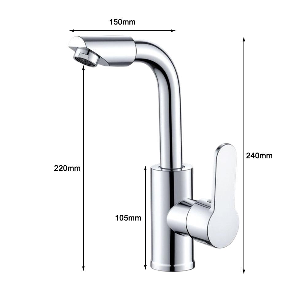 Stainless Steel Cold Water Faucet With Noise-Reducing Filter And Smooth Control For Kitchen Bathroom Basin Faucet