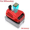 Adapter Charger For Makita/Dewalt/Milwaukee/Bosch/Einhell 18V Li-ion Battery With USB Type-C Input Output Port LED Display