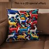 2D Boho Folk Animal Embroidery Style Throw Pillow Covers Pattern Cushion Cover Suitable For Sofa Bedroom Car Pillow Cover