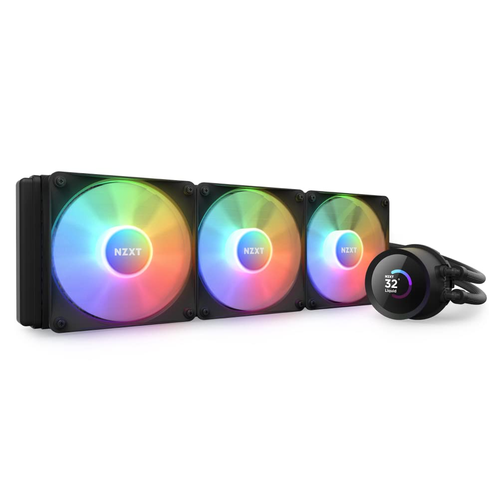 

NZXT KRAKEN RGB 360 Black Simple Water Cooling CPU Cooler FN1875 RL-KR360-B1 чорний