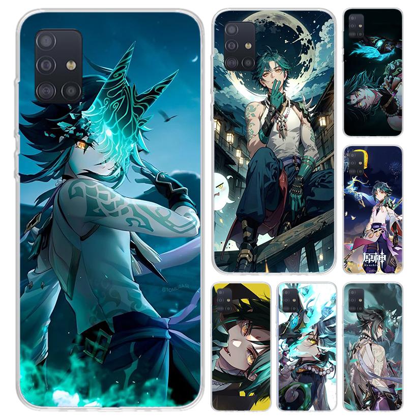 Xiao Genshin Impact Phone Case for Samsung Galaxy A52 A32 A22 A12 A02S A50S A30S A10S Note 20 Ultra 10 Plus S10 A31 A20 A71 A72