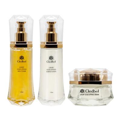 Collagen Lifting Luxury Gold Lifting Basic 3 Piece Set (Skin Lotion Cream), 1 Set