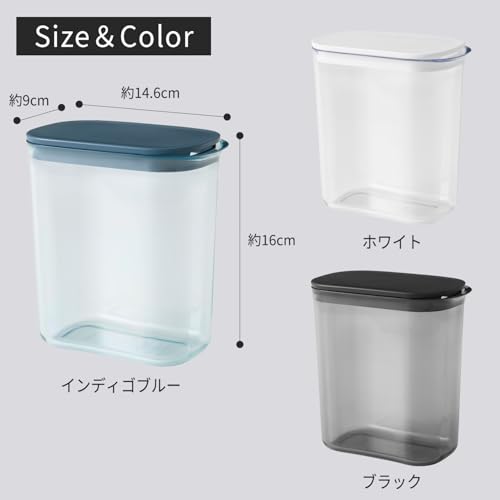 Marna Water Pitcher 1L - Fits in narrow spaces in the refrigerator (Heat-resistant/Dishwasher-safe/Wide mouth) Easy to clean Water, iced tea pot, cold