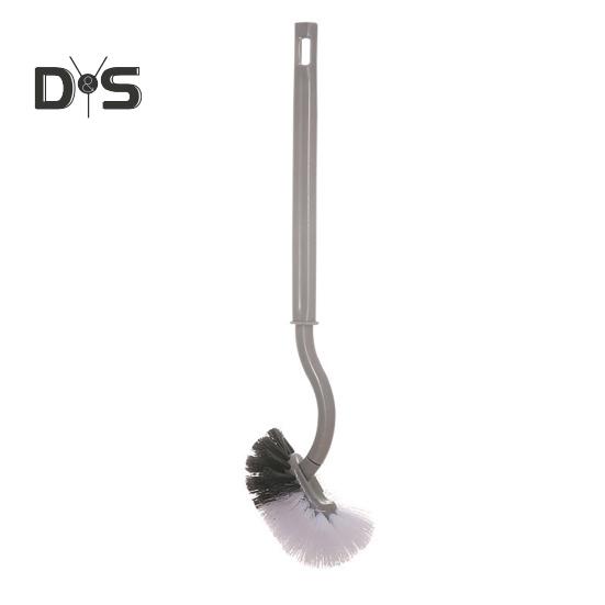 

Длинная ручка для унитаза S-образная щетка для унитаза с сильной очисткой настенная щетка для ванной комнаты серый