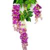 Artificial Flower Leaf Wisteria Vine Rattan Wedding Decoration Wreath Party Home Decoration Christmas Wreath