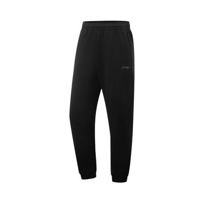 Li Ning Fitness Series Simple Breathable Warm Soft Versatile Mid Waist Fashion Knitted Sports Pants Men Bottoms AKYW027-2