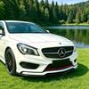 Front Bumper Splitter Lip Spoiler Diffuser Guard Body Kit Cover For Mercedes Benz CLA Class C117 CLA200 260 CLA45 AMG 2013-2015