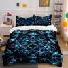 Blue Electric Lightning Pattern. Bedding Sets Duvet Cover Sets Duvet Covers Pillowcases(1 * Duvet Cover 2 * Pillowcases Without Duvet Insert)