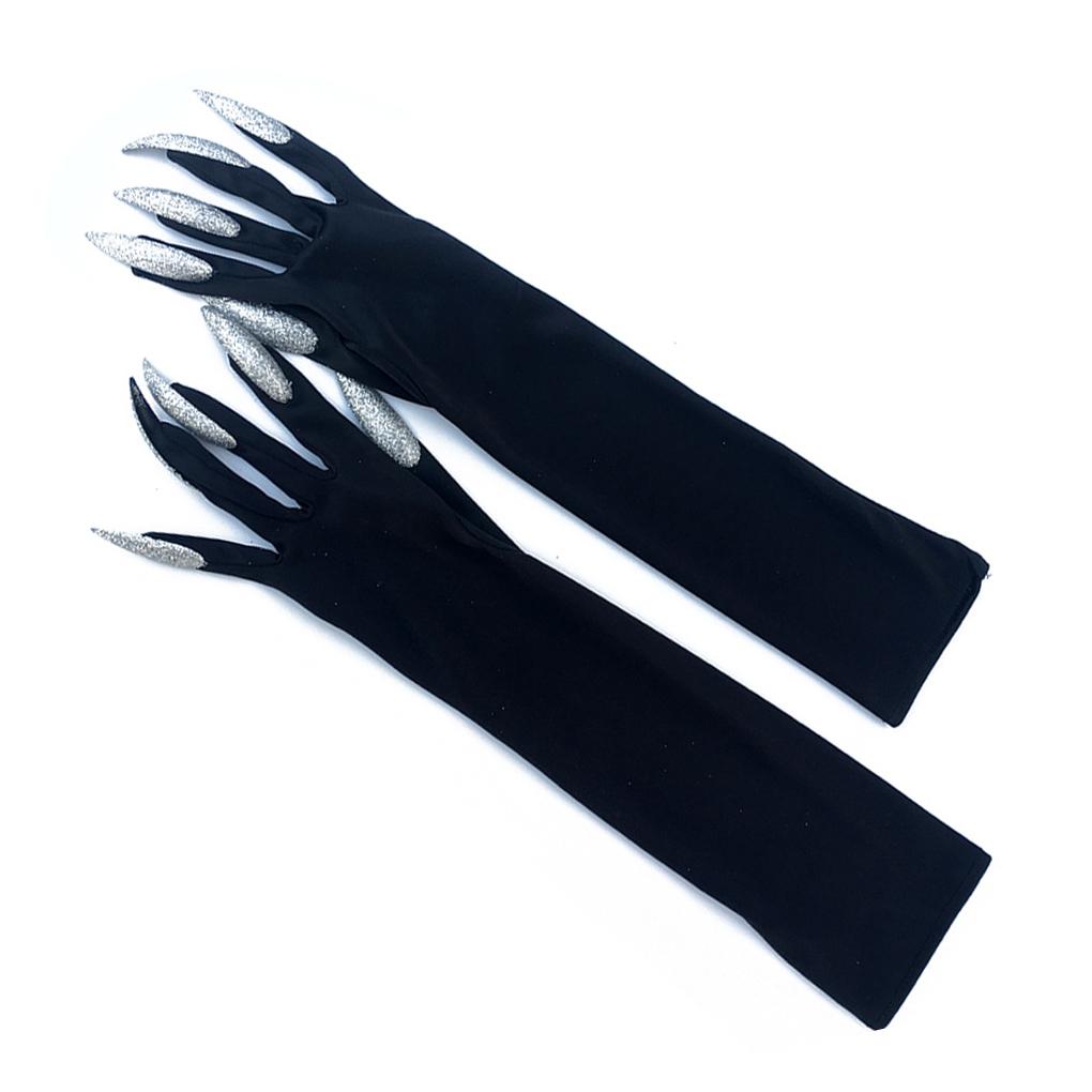 

2 шт. Хэллоуин Когти Перчатки Декоративные Длинные Ногти Страшный Реквизит Забавные Варежки Фестиваль Уличный Костюм Перчатка Маскарадный Костюм
