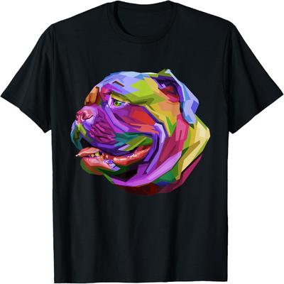 English British Bulldog Pop Art Portrait for Dog Owners T-Shirt