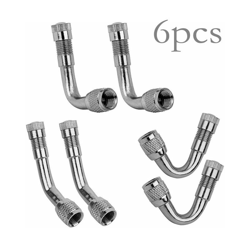 

Универсальное расширение стержня клапана шины 45, 90, 135 градусов, колесная шина для автомобиля 6pcs