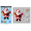 2025 Christmas Static Window Clings - Gingerbread Man Snowman Snowflake & Santa Claus Decals for Xmas Holiday Party Decorations