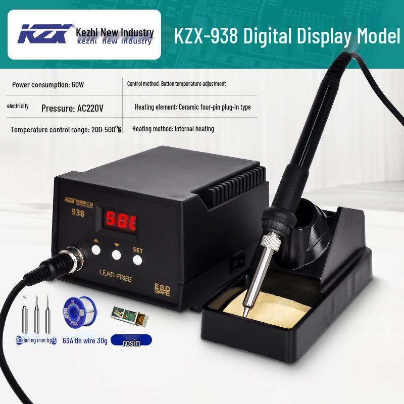 Kezhi 60W Digital Display Soldering Station 936, Internal Heating, Adjustable Temperature for Mobile Phone Repair.