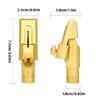 Brass Sax Mouthpieces 5C/6C/7C/8C/9C for Saxophone Professional & Beginner Metal Soprano Saxophone Mouthpiece with Caps