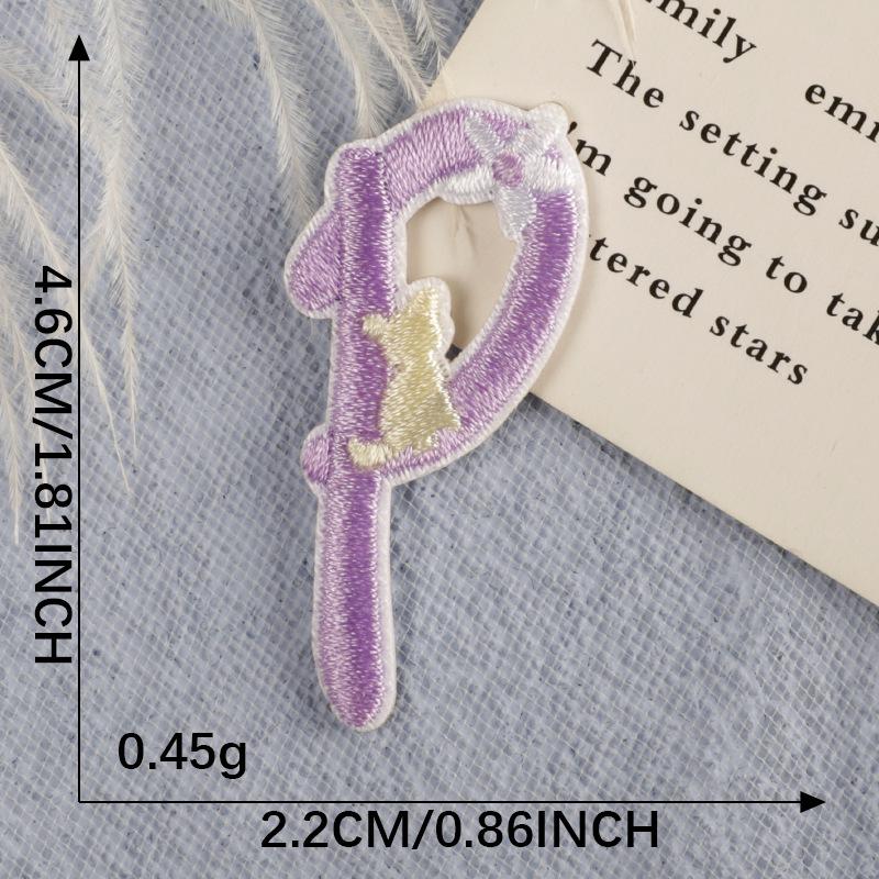 Self-Adhesive Embroidery Flower & Letter Patches for Clothing Accessories