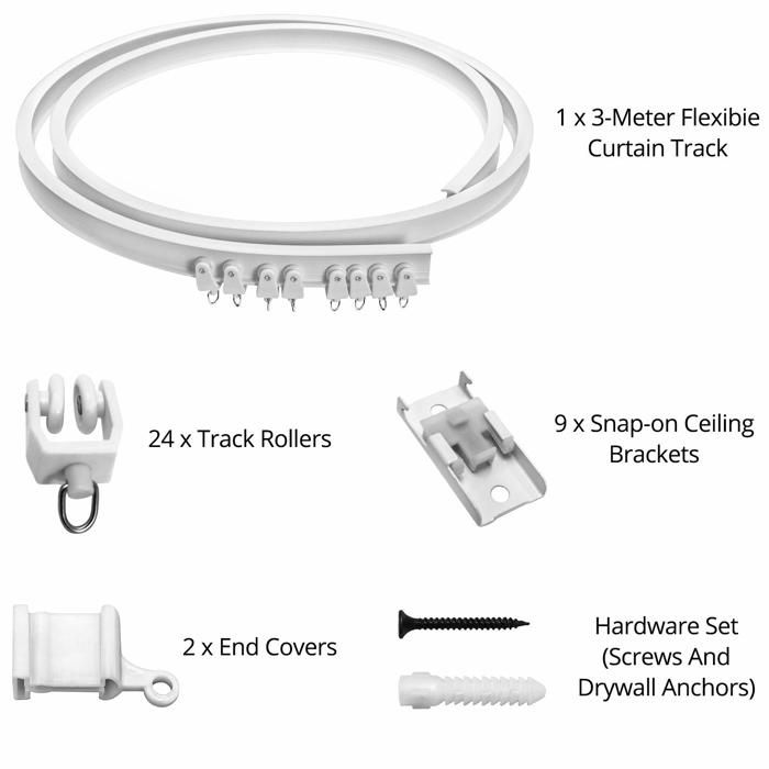 Tringle - Qwork - WD3904 - Flexible - Durable - Anti-bruit