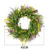 Front Door Spring Wreath Durable Fashion Elegant Ornament Hanging Wildflower Wreath for Wedding Wall Holiday Indoor Farmhouse