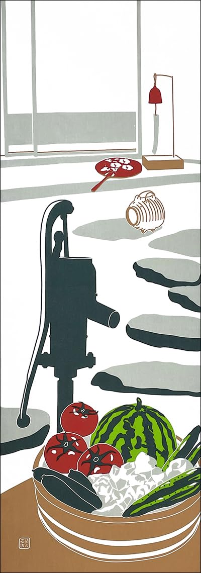 

Dyeing Anbo Hand Towel Been Waiting for Authentic Dyed Cotton Tokuoka Made in Japan 35cm x 100cm I ve Summer 100%