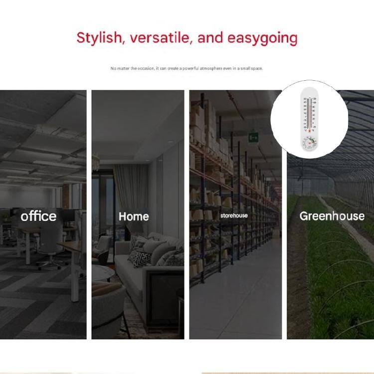 Wall Mountable Indoor Climate Measurement Device With Analog Thermometers Hygrometer For Home Office Temperature Control