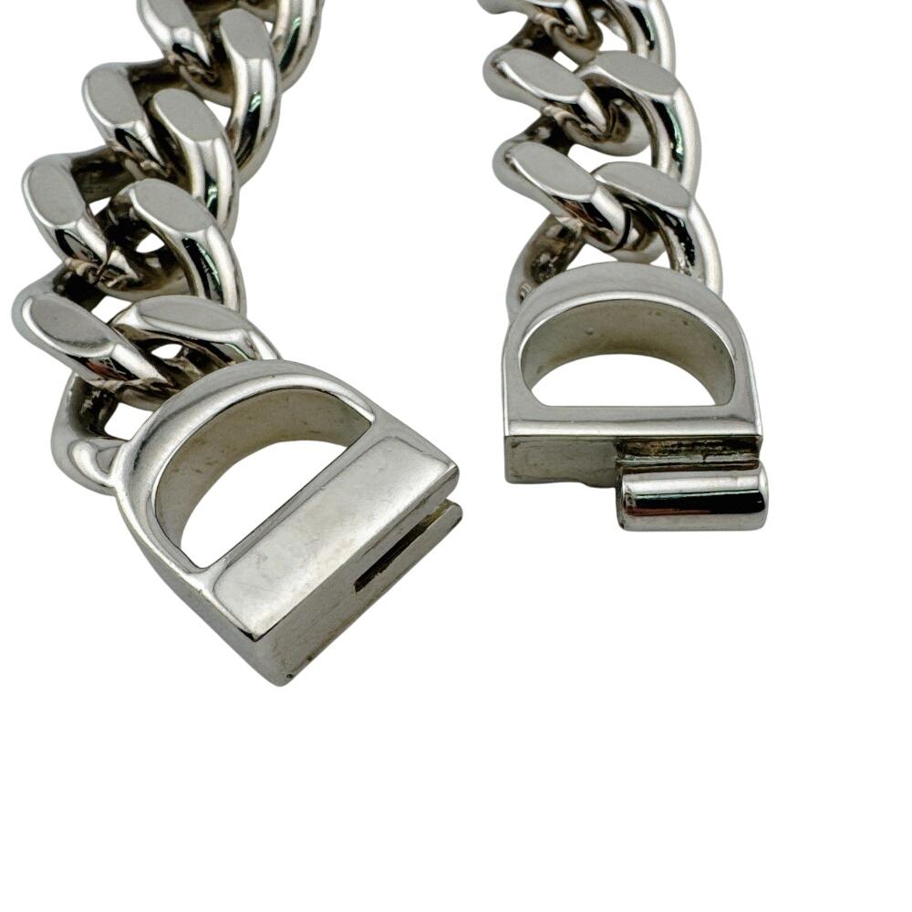 Dior Kihei Sterling Silver CD Icon Chain Link Necklace Silver Sterling Silver Used