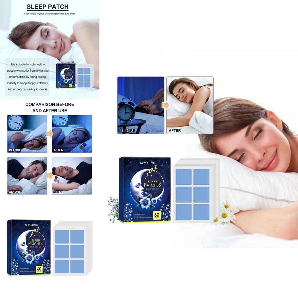 Bluebell Sleep Patches For Nighttime Comfort And Relief From Discomfort With Soft Soothing Design