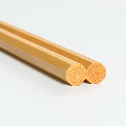 Fujiboeki Octagonal Chopsticks, 22.5cm, Set of 5, Natural Wood, Auspicious Chopsticks, 15418