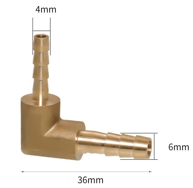 

4 6 8 10 12 14 16 19 mm Hose Barb 90 Degree Elbow Reducer Brass Hosetail Pipe Fitting Connector Home Garden Water Air Oil