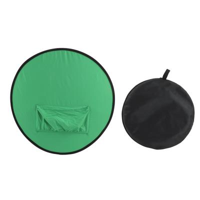 Blågrön 2-i-1 Bakgrundsskärm Vikbar Bärbar Chromakey Bakgrund för